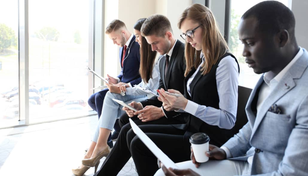 Business People Waiting For Job Interview