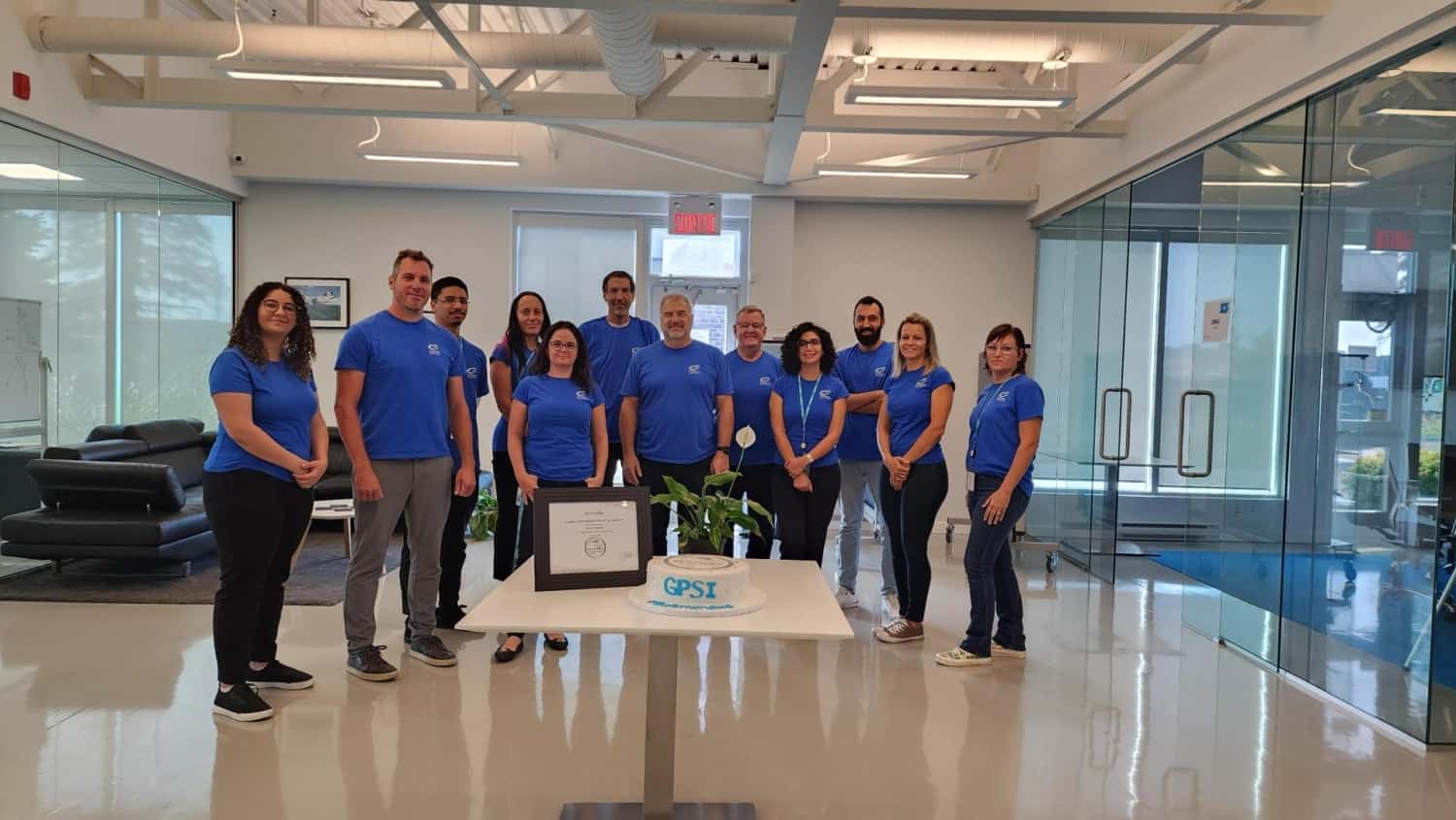 L’équipe de Global Partner Solutions célébrant la certification EcoVadis Silver